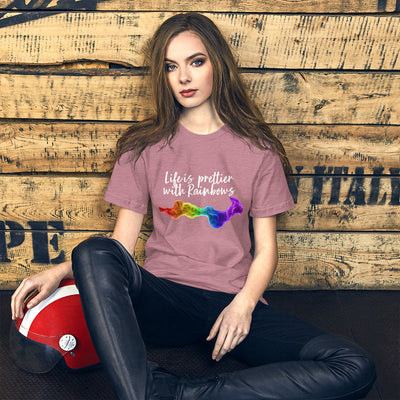 Life is Prettier with Rainbows t-shirt